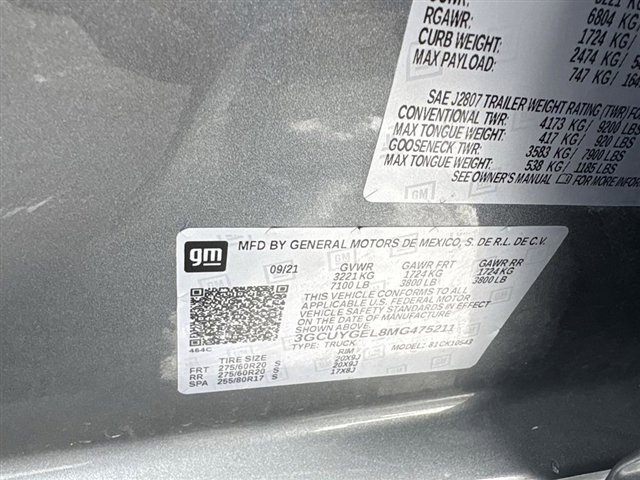 Certified 2021 Chevrolet Silverado 1500 LTZ w/ Safety Package II image 33