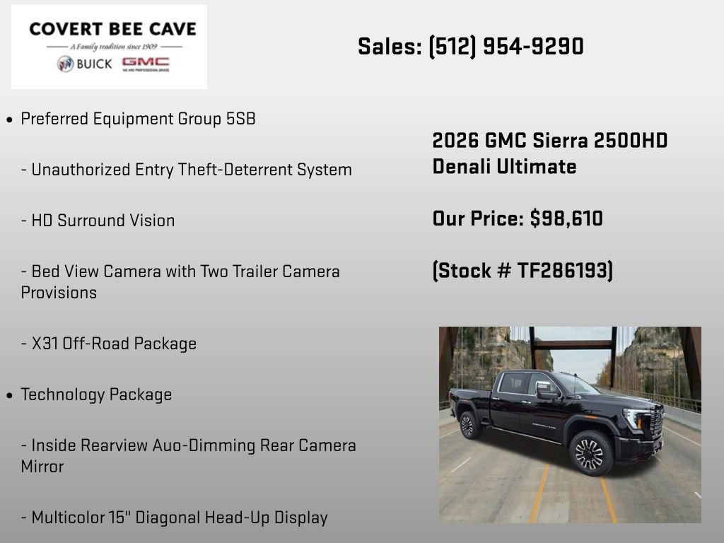 New 2026 GMC Sierra 2500 Denali Ultimate AWD/4WD image 36