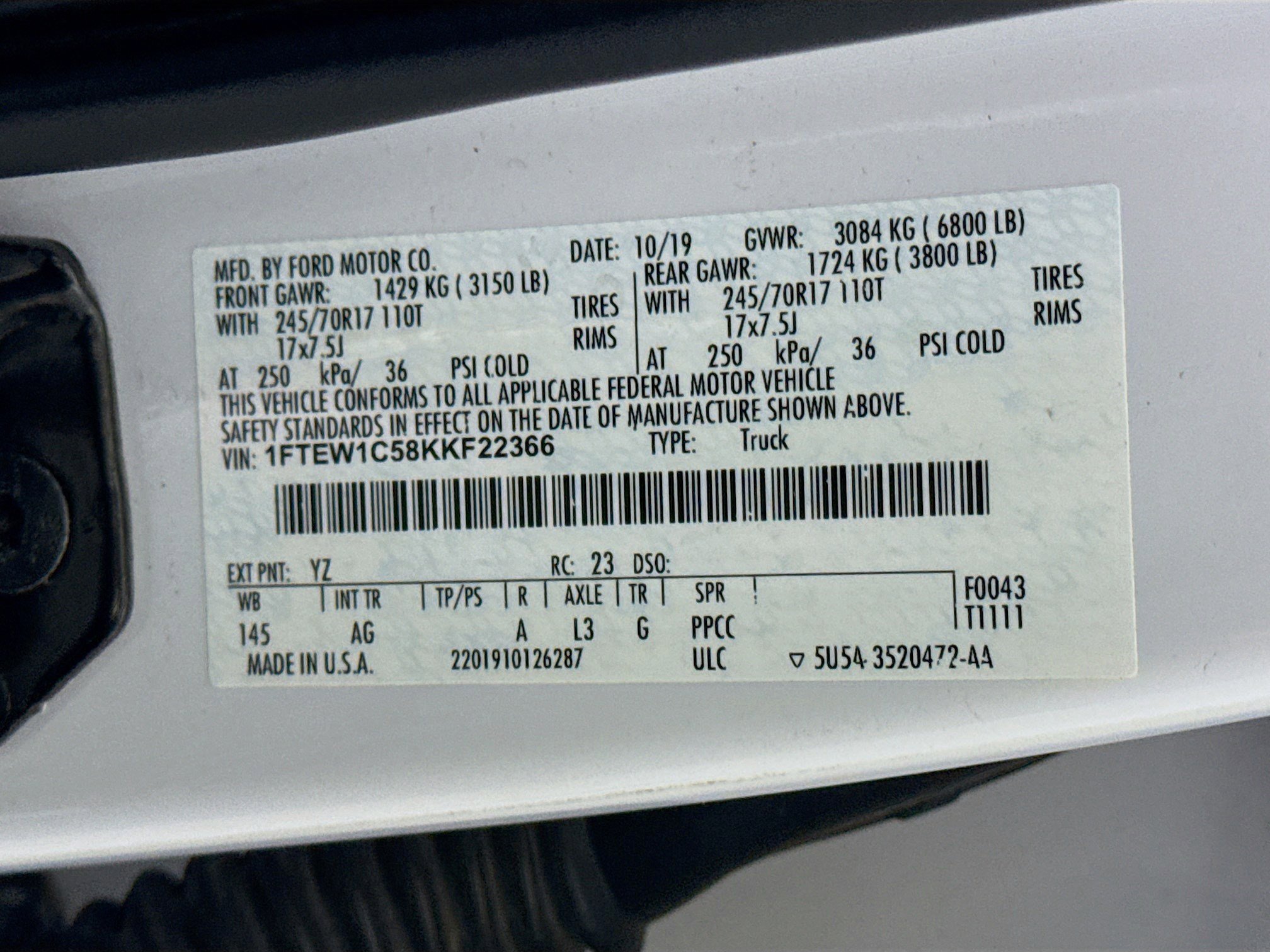 Used 2019 Ford F150 XL w/ Equipment Group 101A Mid image 39