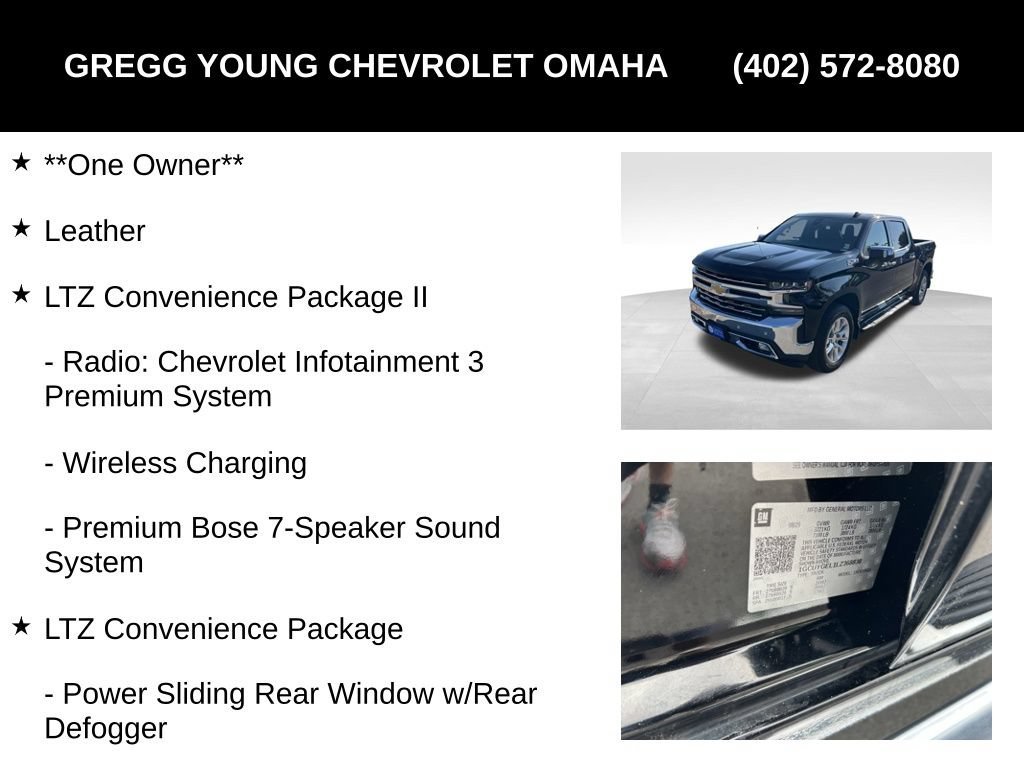 Used 2020 Chevrolet Silverado 1500 LTZ w/ LTZ Premium Package AWD/4WD image 8