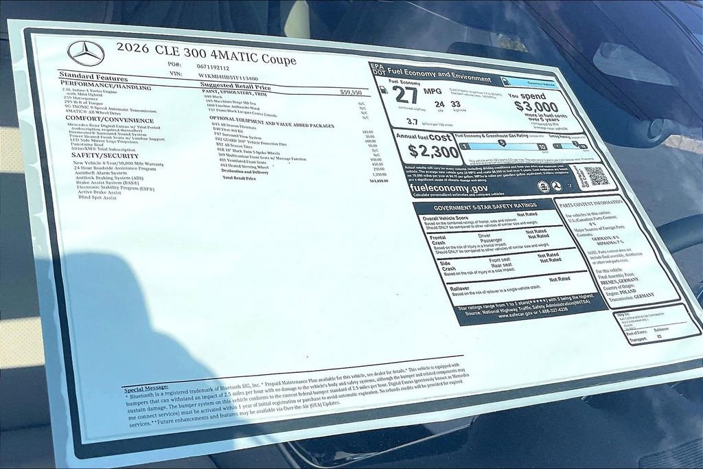 New 2026 Mercedes-Benz CLE 300 4MATIC Coupe image 12