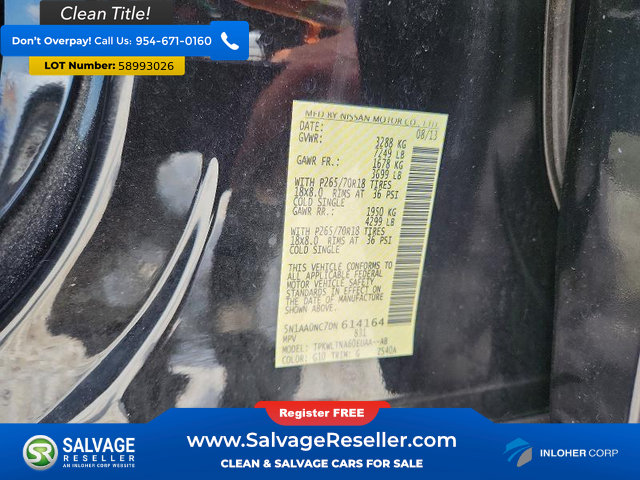 Used 2013 Nissan Armada SV AWD/4WD image 16