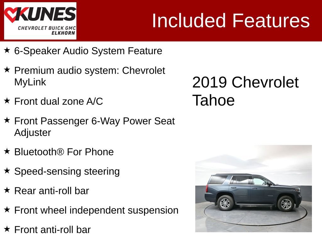Used 2019 Chevrolet Tahoe LS w/ Max Trailering Package AWD/4WD image 3