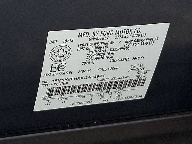 Used 2019 Ford Explorer Limited w/ Safe & Smart Package image 37