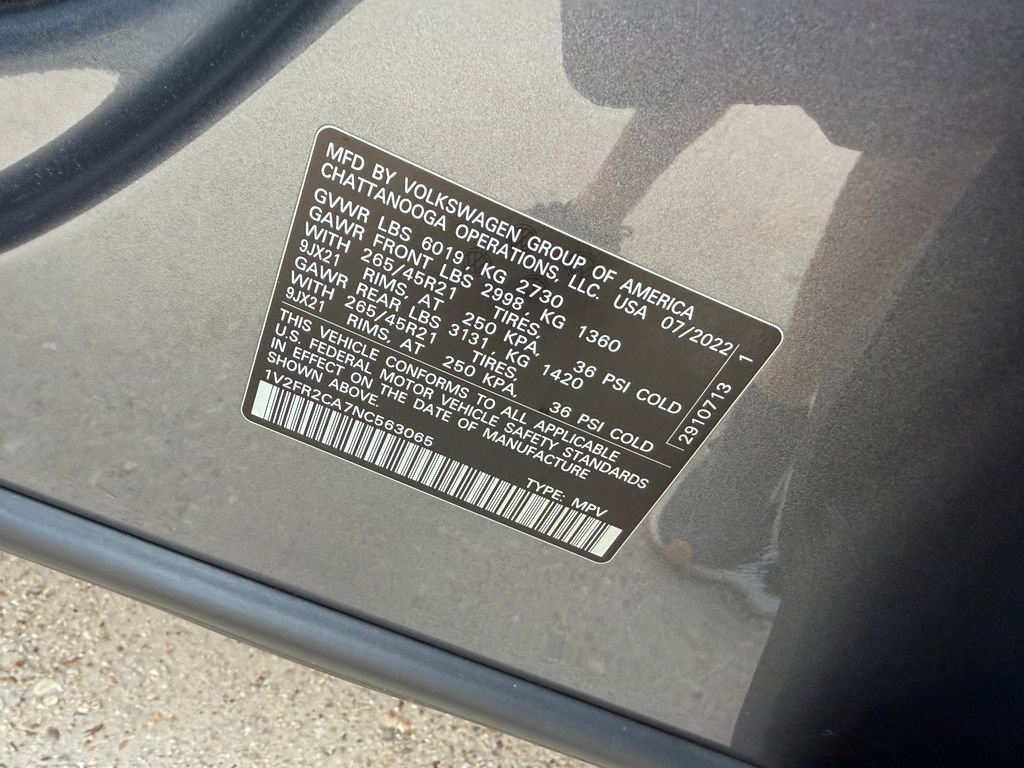 Certified 2022 Volkswagen Atlas SEL Premium AWD/4WD image 30