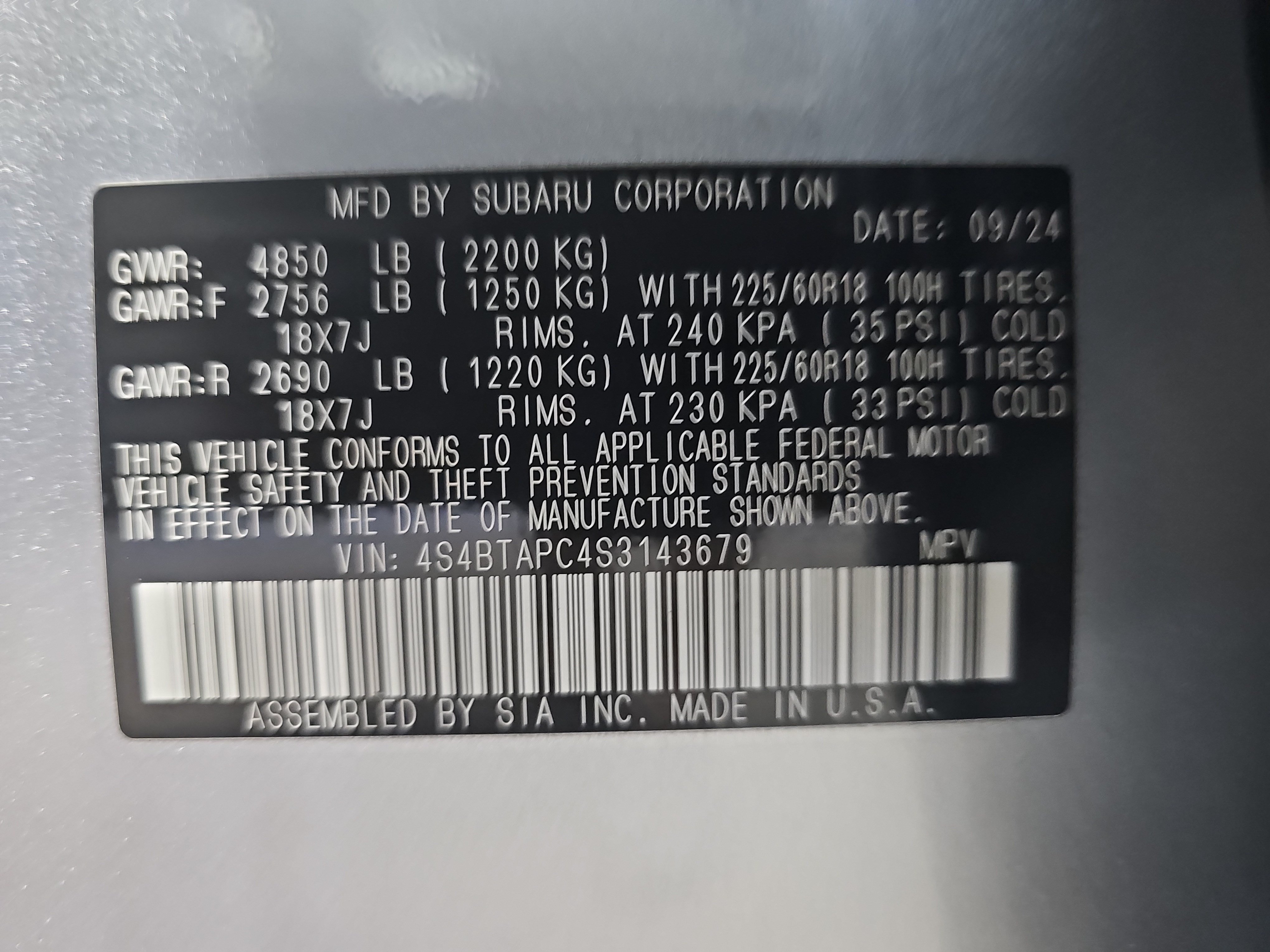 Used 2025 Subaru Outback Touring AWD/4WD image 34