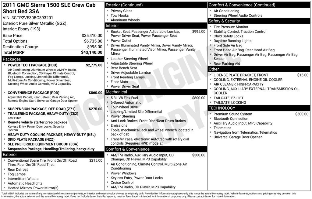 Used 2011 GMC Sierra 1500 SLE w/ Power Tech Package AWD/4WD image 11