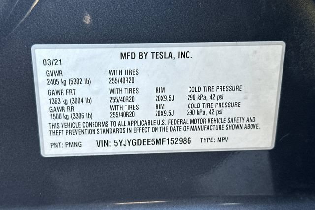 Used 2021 Tesla Model Y Long Range AWD/4WD image 33