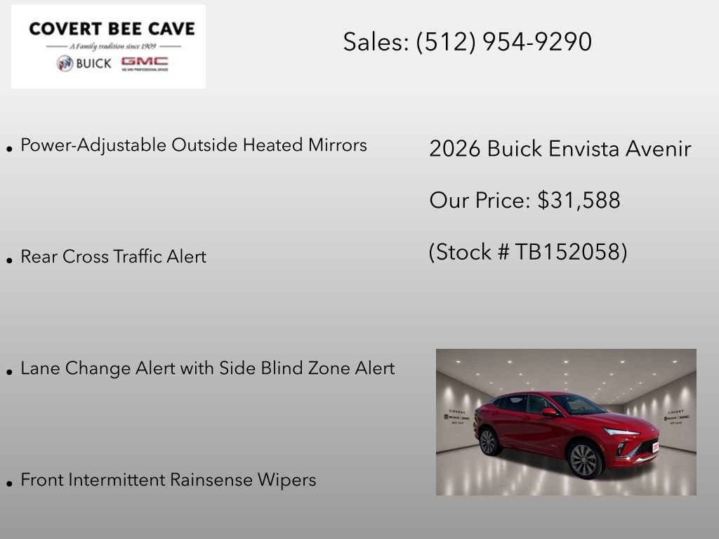 New 2026 Buick Envista Avenir FWD image 12