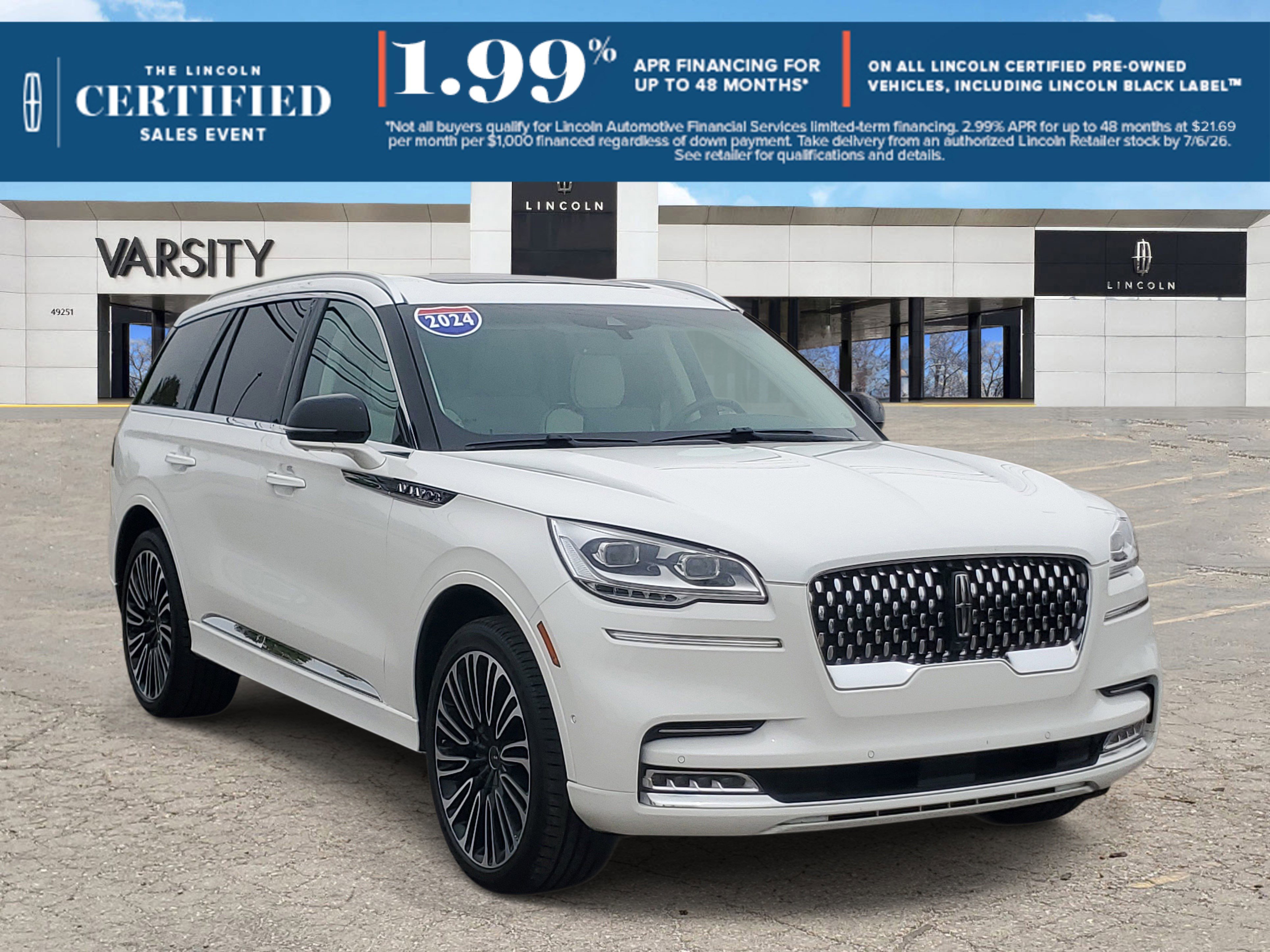 Certified 2024 Lincoln Aviator Black Label w/ Dynamic Handling Package AWD/4WD image 1