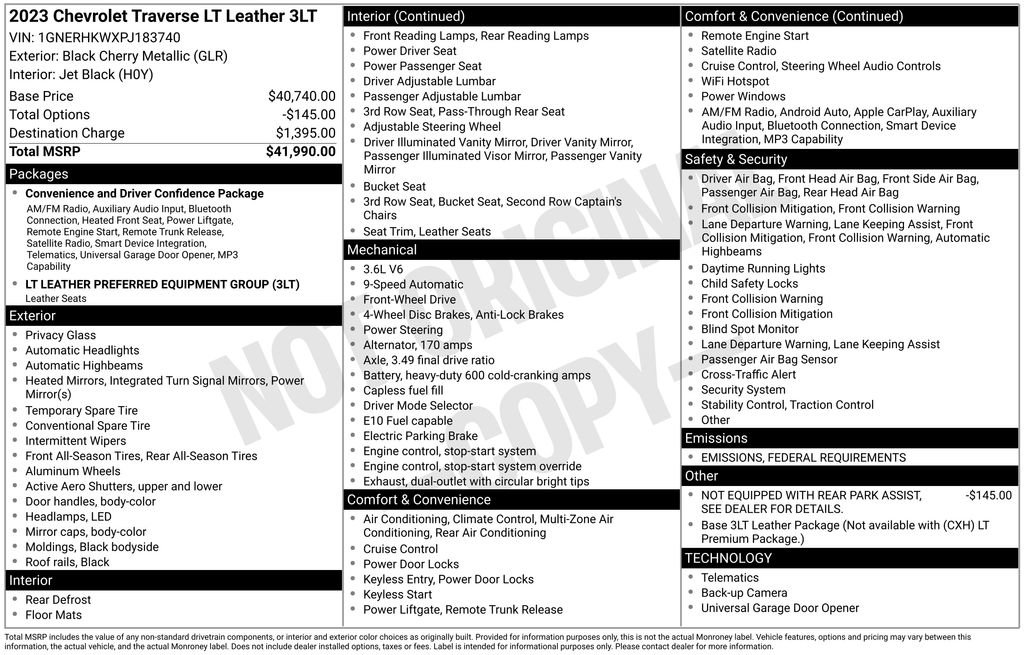 Certified 2023 Chevrolet Traverse LT image 5