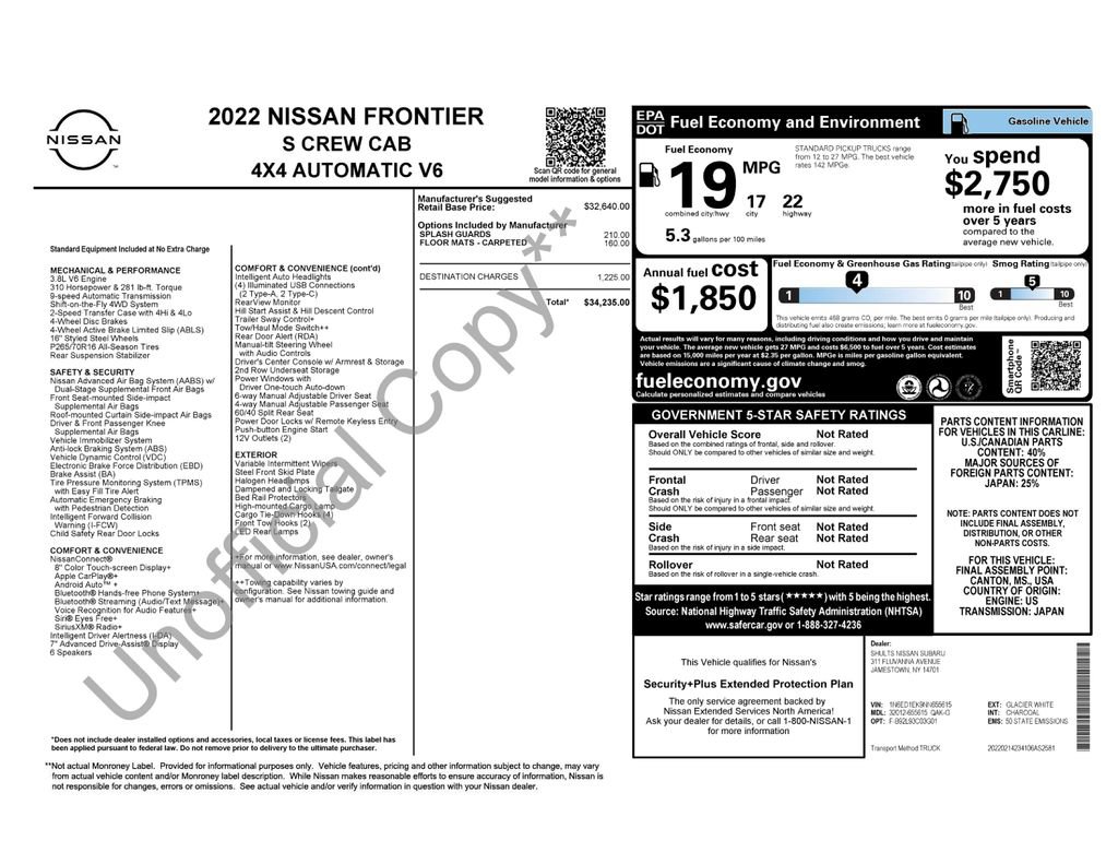 Used 2022 Nissan Frontier S image 40
