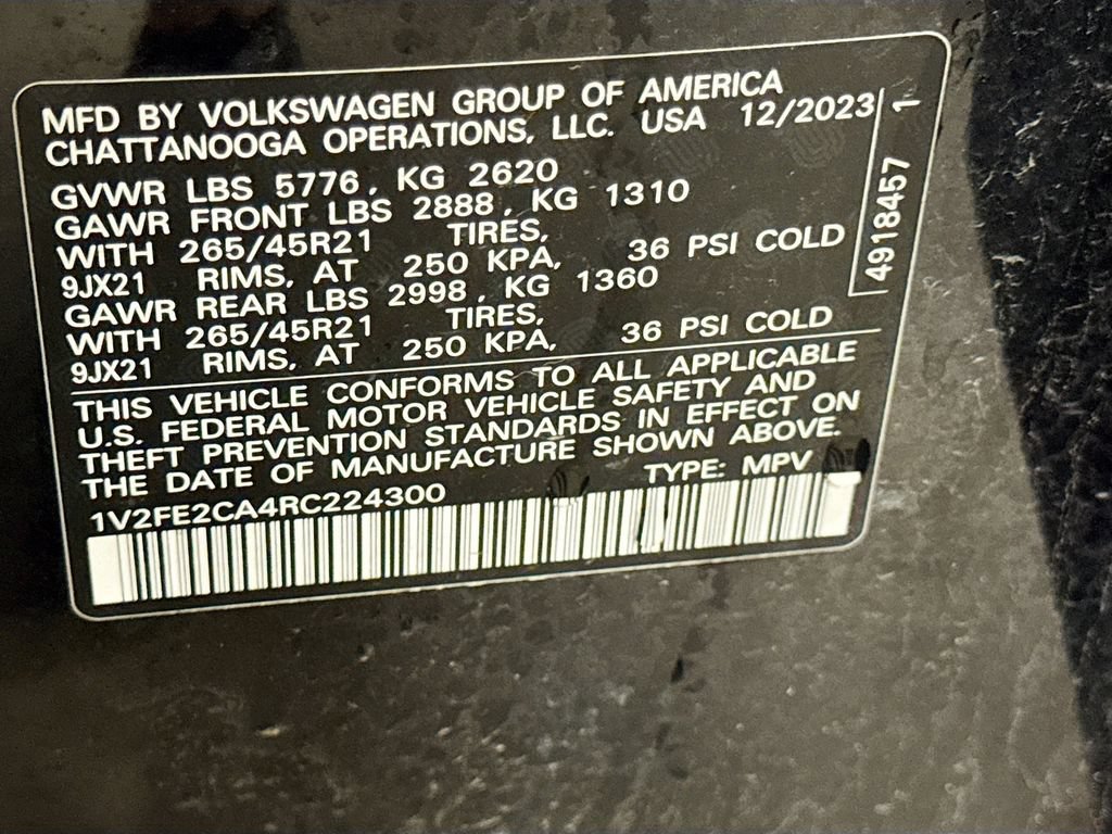 Used 2024 Volkswagen Atlas Cross Sport SEL Premium R-Line AWD/4WD image 32