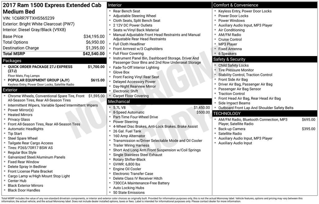 Used 2017 RAM 1500 Express image 12