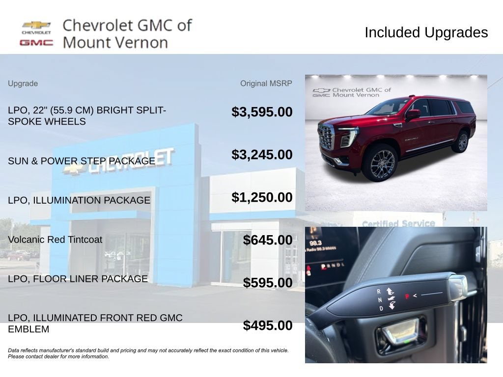 New 2026 GMC Yukon XL Denali w/ Sun & Power Step Package AWD/4WD image 6