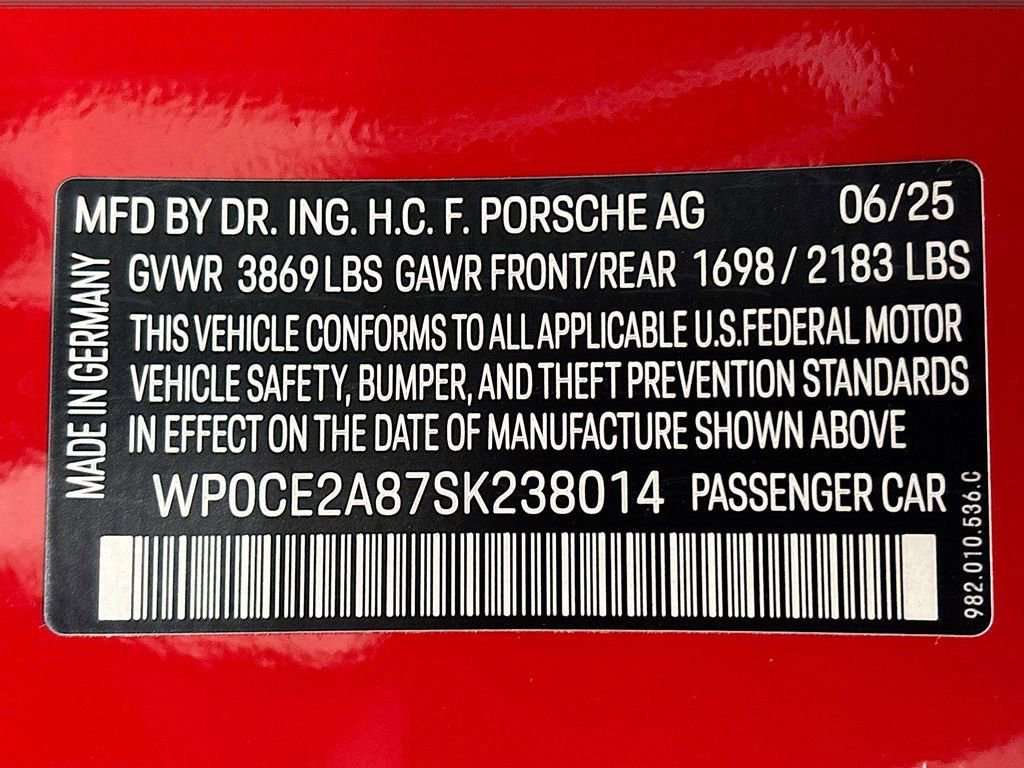 Certified 2025 Porsche 718 Boxster Spyder RS image 32