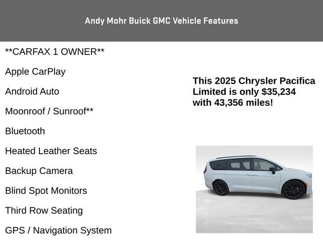 Used 2025 Chrysler Pacifica Limited image 4