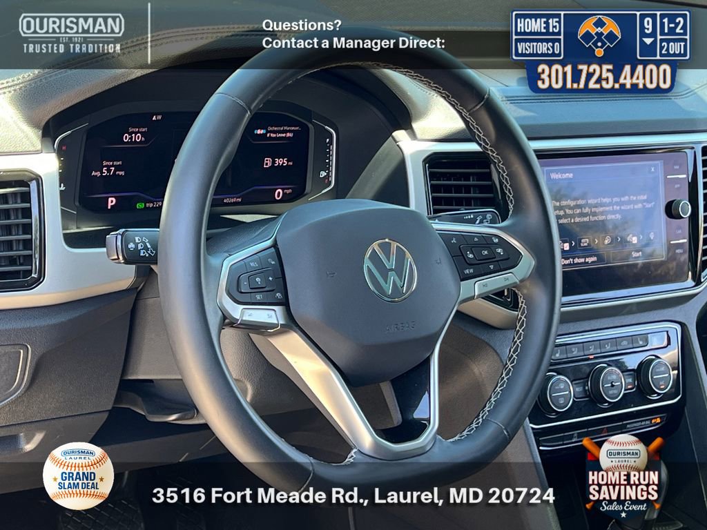 Used 2022 Volkswagen Atlas SEL AWD/4WD image 9