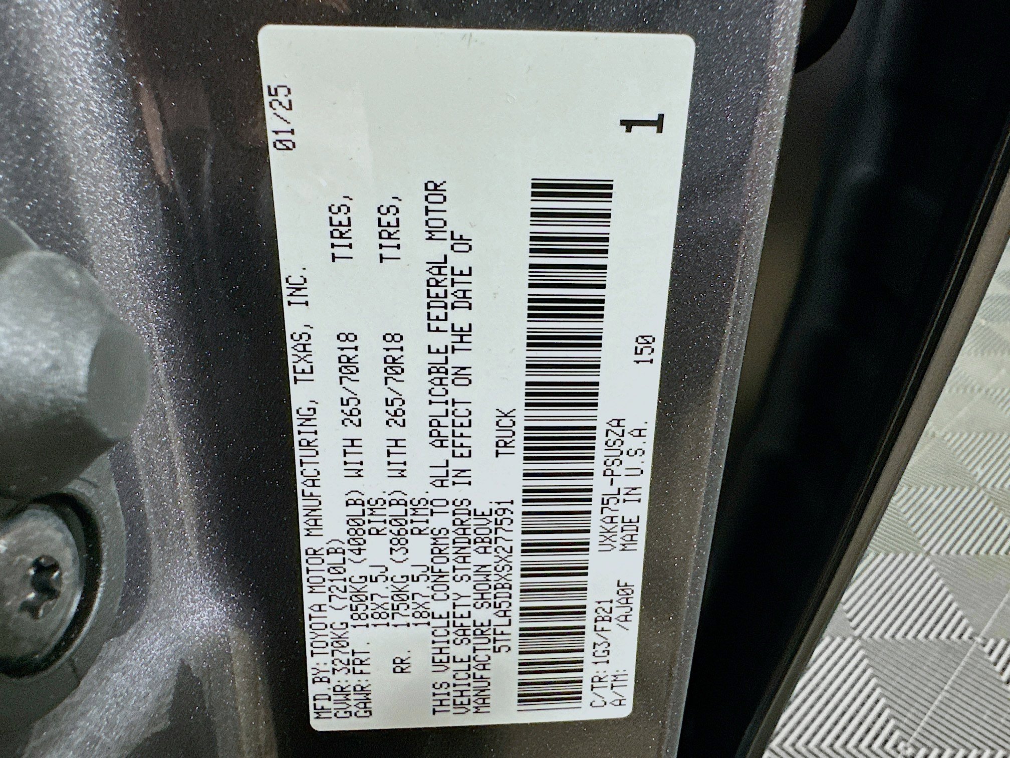 New 2025 Toyota Tundra SR5 w/ TRD Off-Road Package image 12