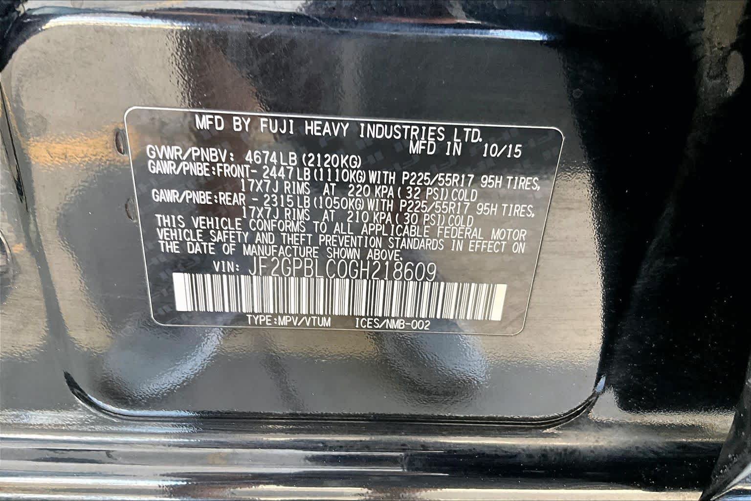 Used 2016 Subaru Crosstrek Touring AWD/4WD image 34
