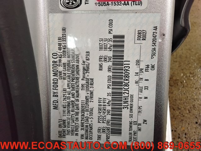 Used 2012 Lincoln MKZ AWD image 16