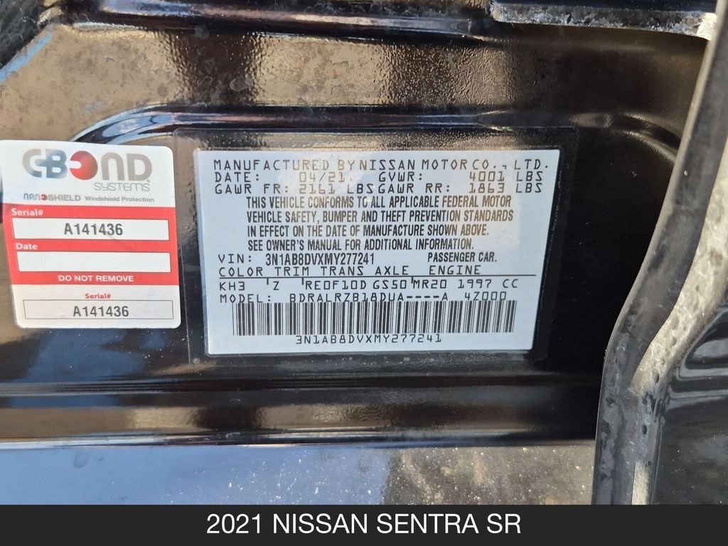 Used 2021 Nissan Sentra SR FWD image 24