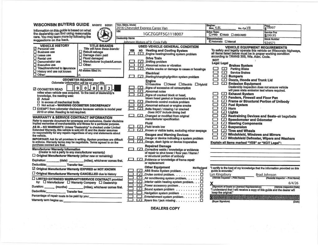 Used 2016 Chevrolet Express 3500 RWD image 21