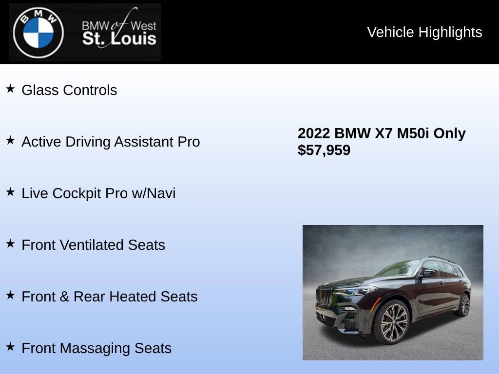 Used 2022 BMW X7 M50i image 24