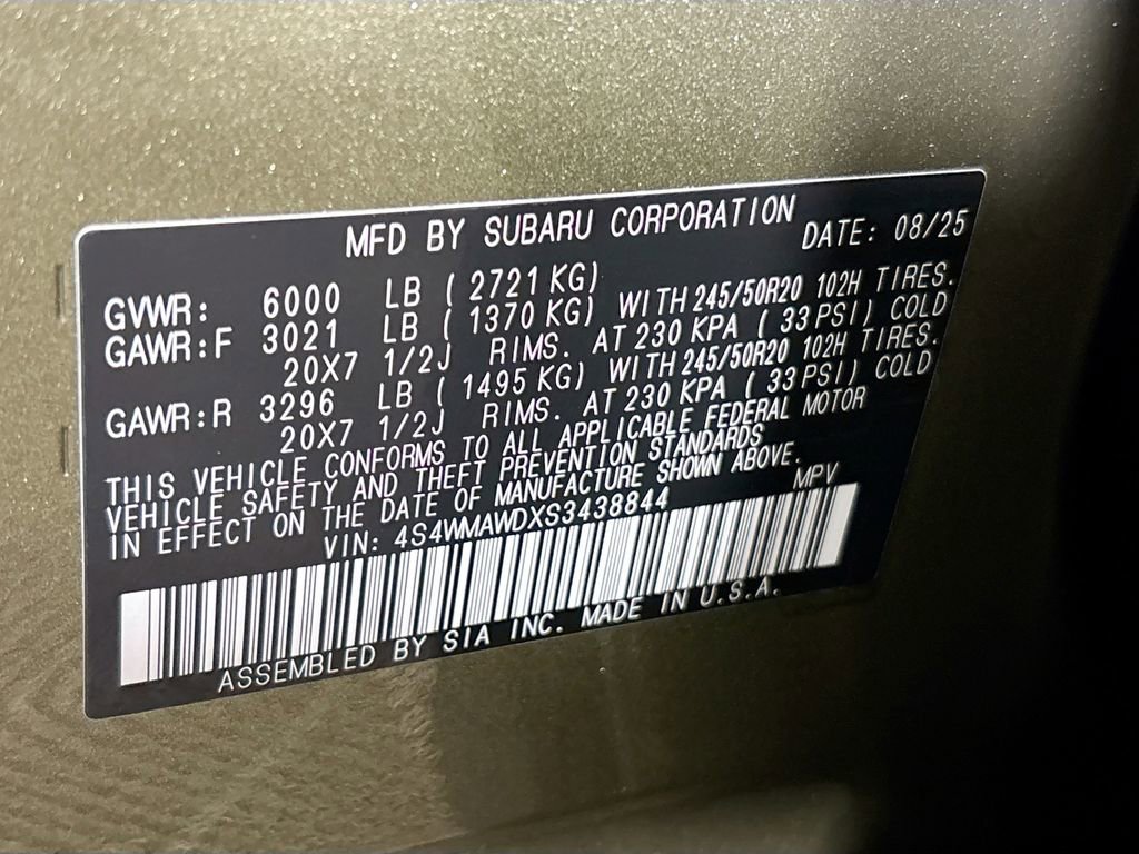 New 2025 Subaru Ascent Bronze Edition image 27