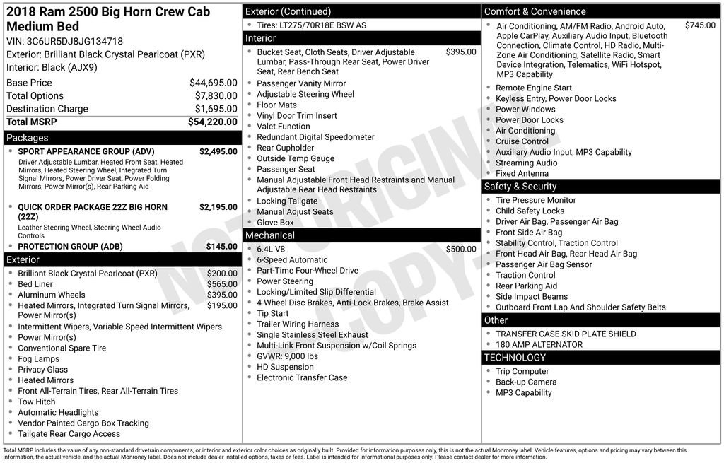 Used 2018 RAM 2500 Big Horn w/ Sport Appearance Group image 5