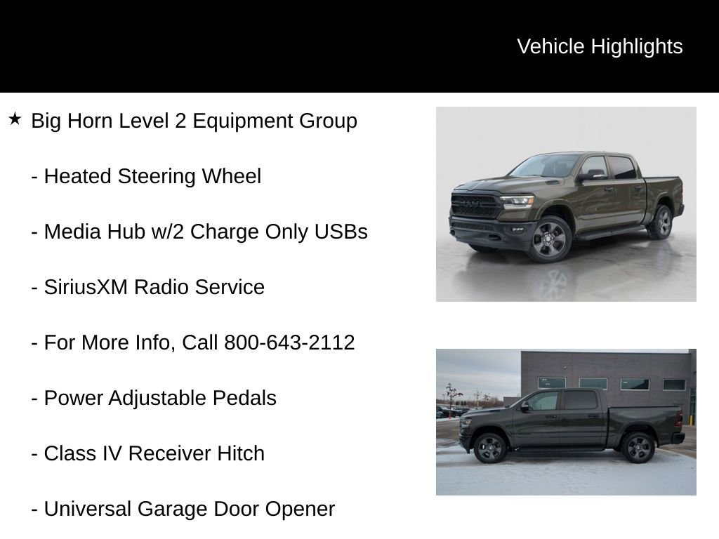 Used 2021 RAM 1500 Big Horn w/ Built-to-serve Edition image 21