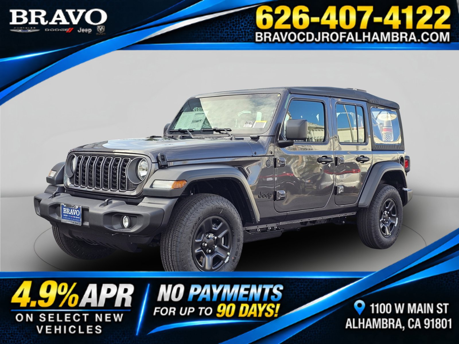New 2026 Jeep Wrangler Unlimited Sport AWD/4WD image 1