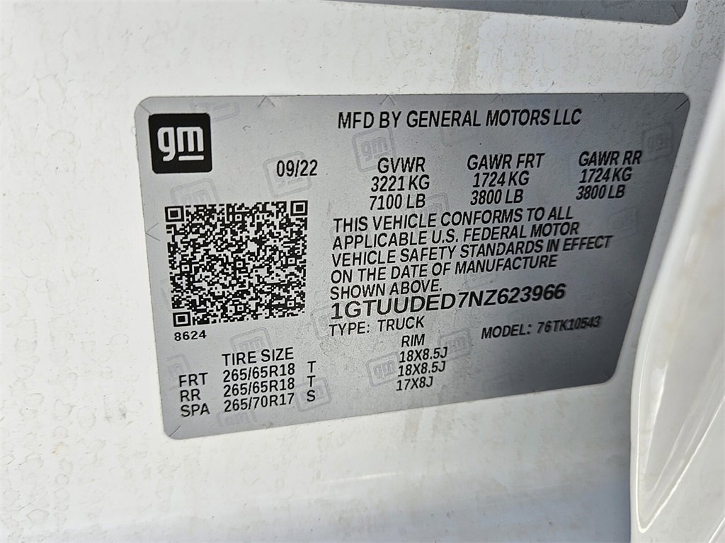 Used 2022 GMC Sierra 1500 SLT w/ SLT Convenience Package image 14