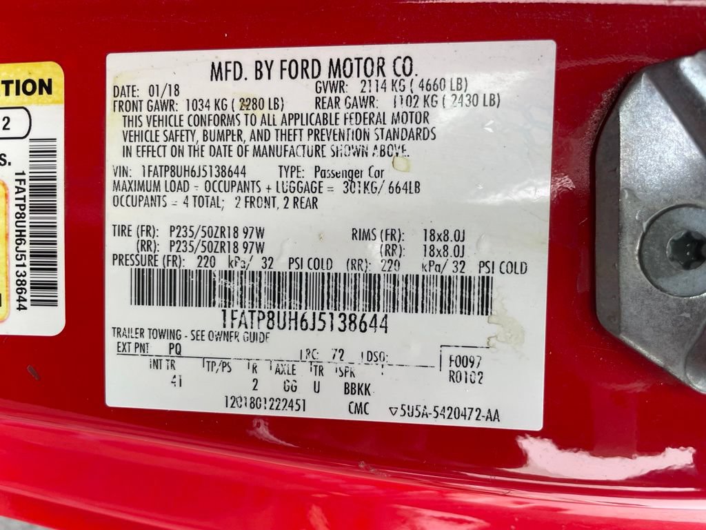 Used 2018 Ford Mustang Premium RWD image 43