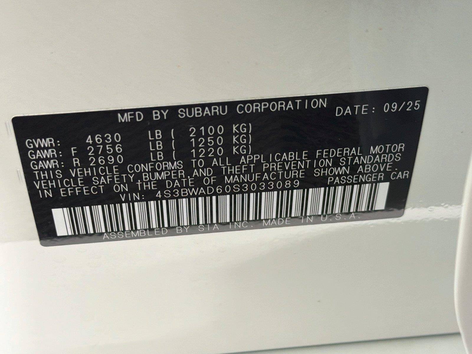 Used 2025 Subaru Legacy Premium AWD/4WD image 39