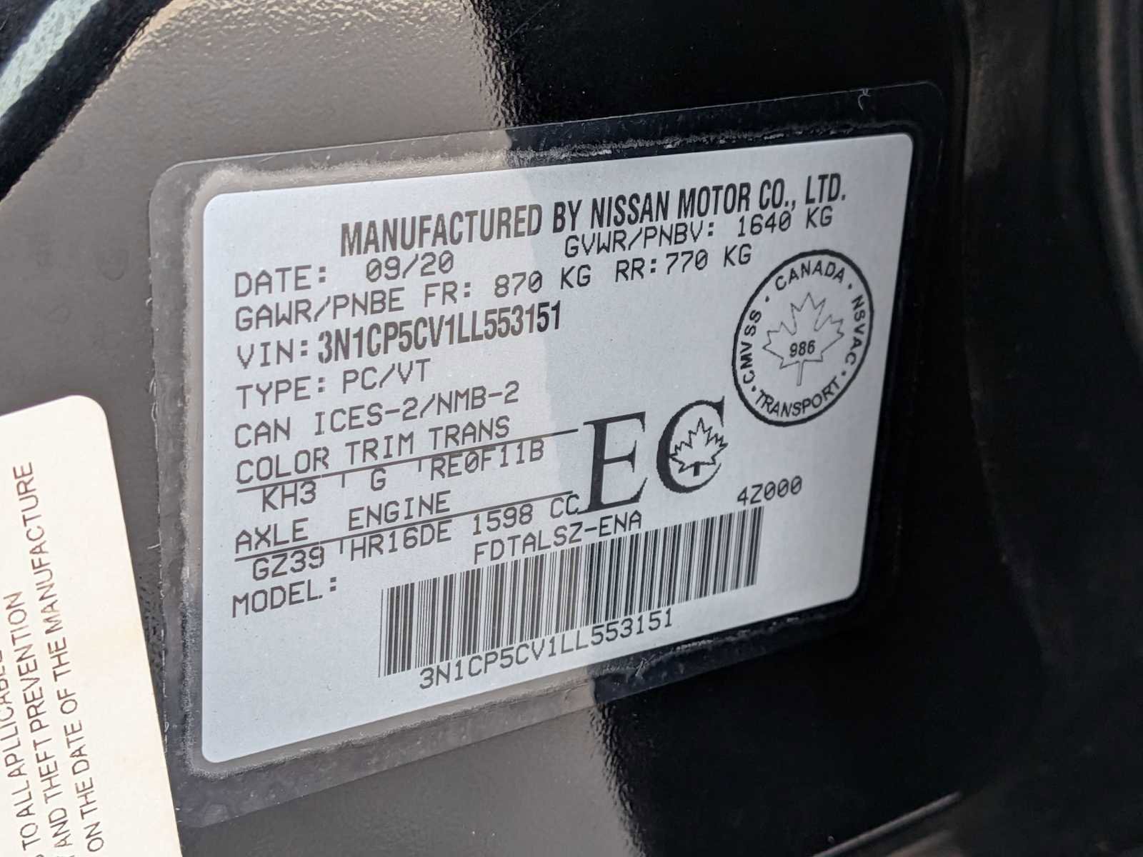 Used 2020 Nissan Kicks SV image 29