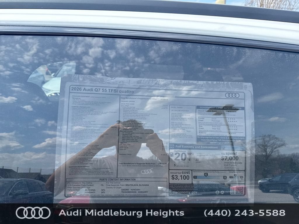 New 2026 Audi Q7 3.0T Premium Plus AWD/4WD image 27