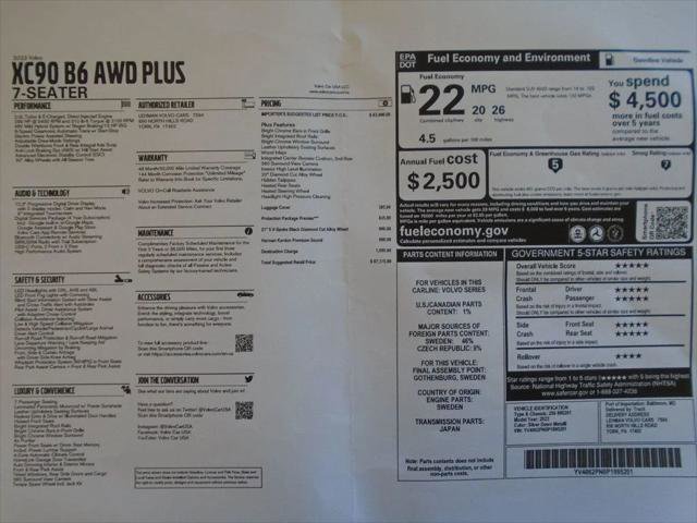 Used 2023 Volvo XC90 B6 Plus w/ Protection Package Premier AWD/4WD image 39