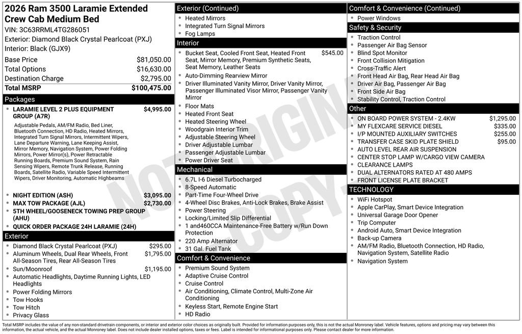 New 2026 RAM 3500 Laramie AWD/4WD image 32