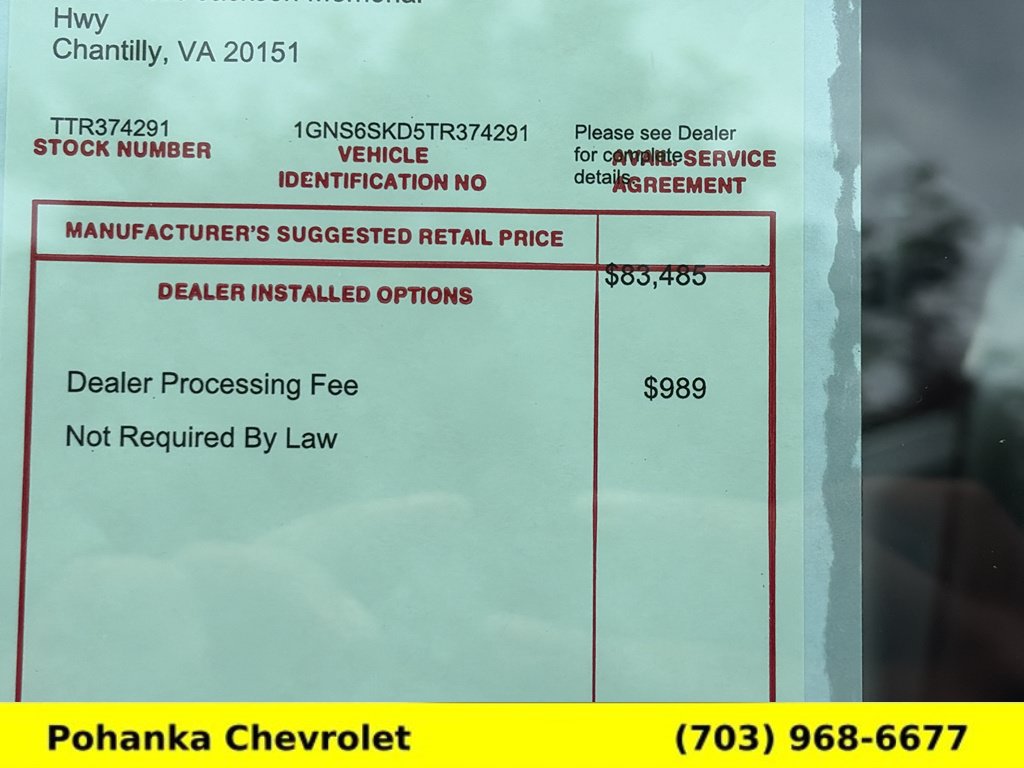 New 2026 Chevrolet Tahoe Premier w/ Sun And Tow Package AWD/4WD image 34