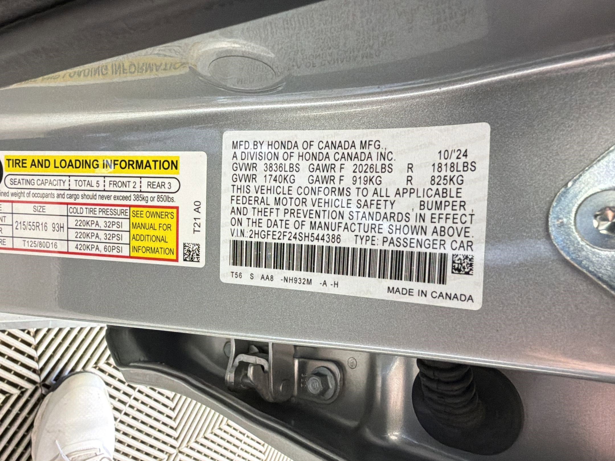 Certified 2025 Honda Civic LX image 19