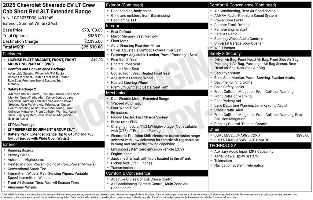 Used 2025 Chevrolet Silverado EV LT AWD/4WD image 6