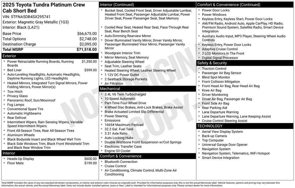 Used 2025 Toyota Tundra Platinum image 40