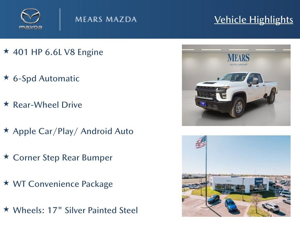 Used 2020 Chevrolet Silverado 2500 W/T w/ WT Convenience Package image 2