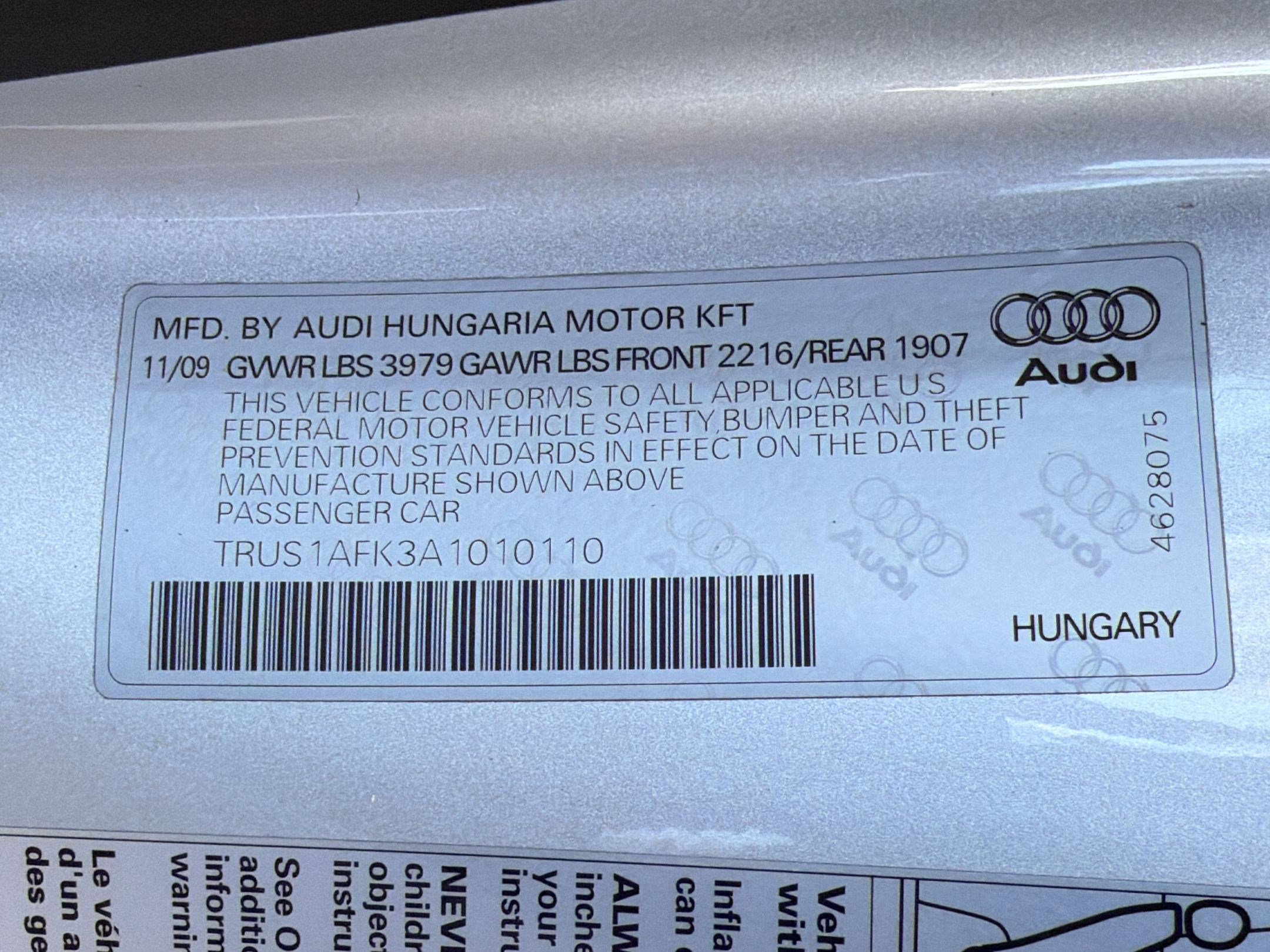 Used 2010 Audi TTS 2.0T Premium AWD/4WD image 17