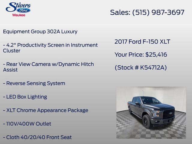 Used 2017 Ford F150 XLT w/ Equipment Group 302A Luxury AWD/4WD image 16