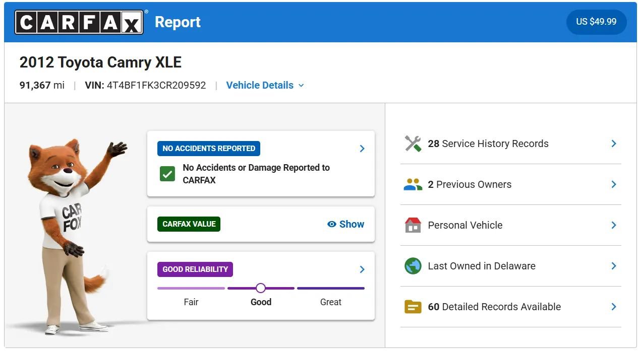 Used 2012 Toyota Camry XLE w/ Leather Pkg FWD image 22