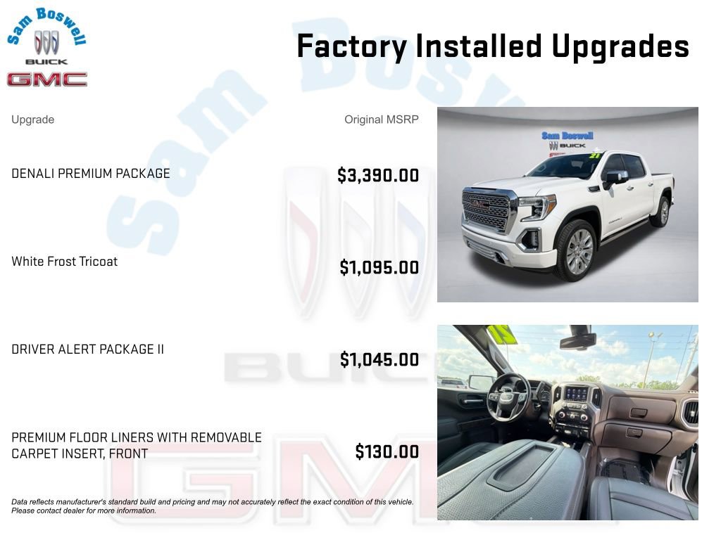 Used 2021 GMC Sierra 1500 Denali w/ Denali Premium Package AWD/4WD image 3