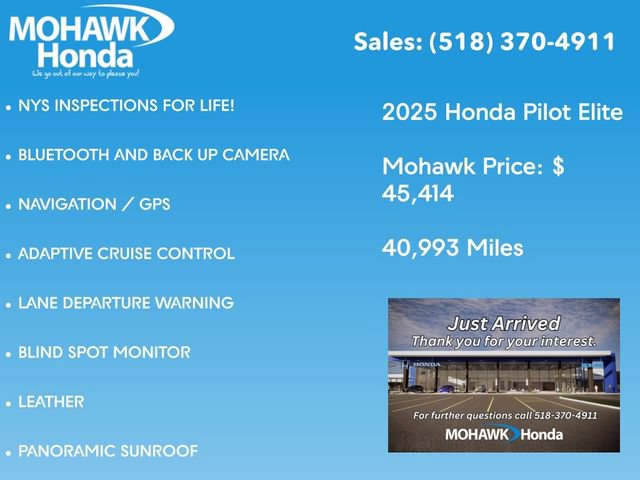 Certified 2025 Honda Pilot Elite image 2