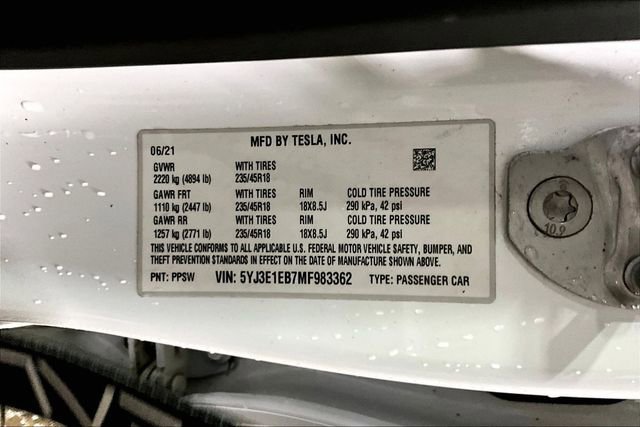 Used 2021 Tesla Model 3 Long Range image 18